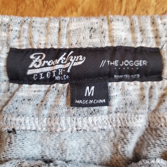 Men's Brooklyn Marled Gray Jogger Sweatpants - Picture 12 of 12